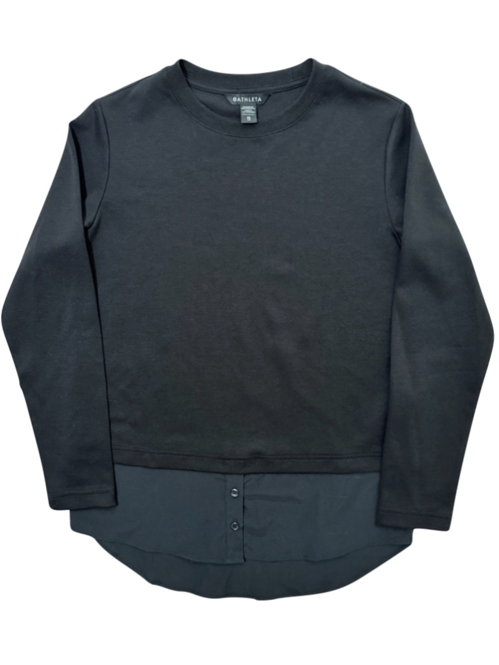 Athleta Gallery Top 2.0 in Black Size XS
